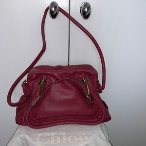 Authentic Chloe Paraty Siena Red